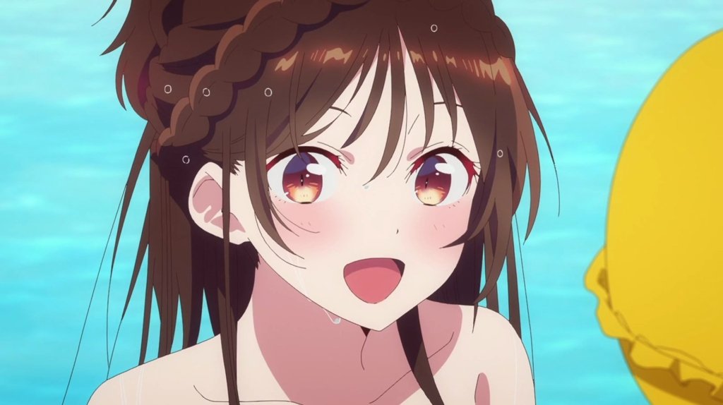 Chizuru happy when he give a compliment